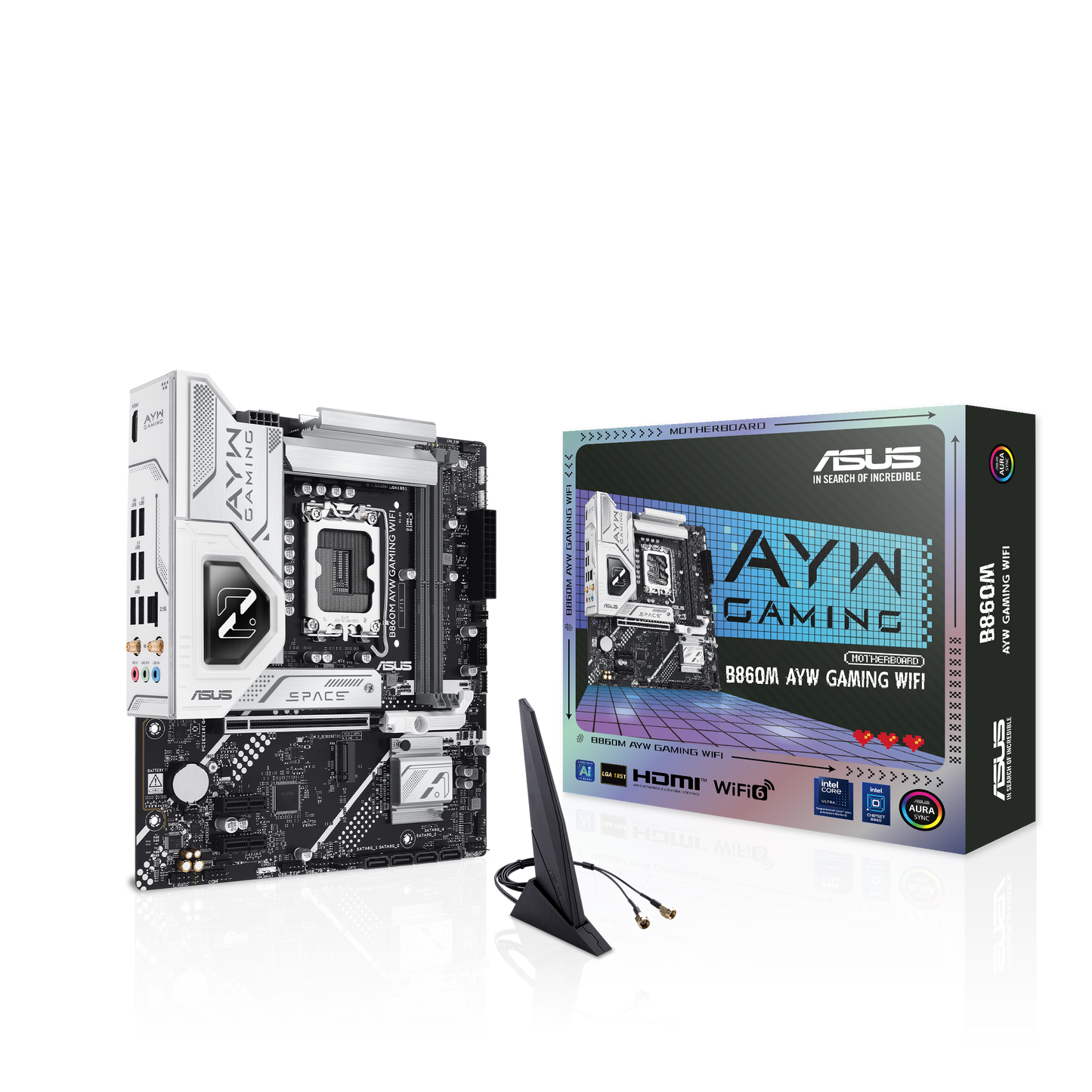 ASUS INTEL MotherBoard B860M AYW GAMING WIFI Socket 1851