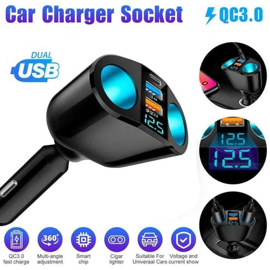 M7 Dual Car Charger Cigarette Lighter