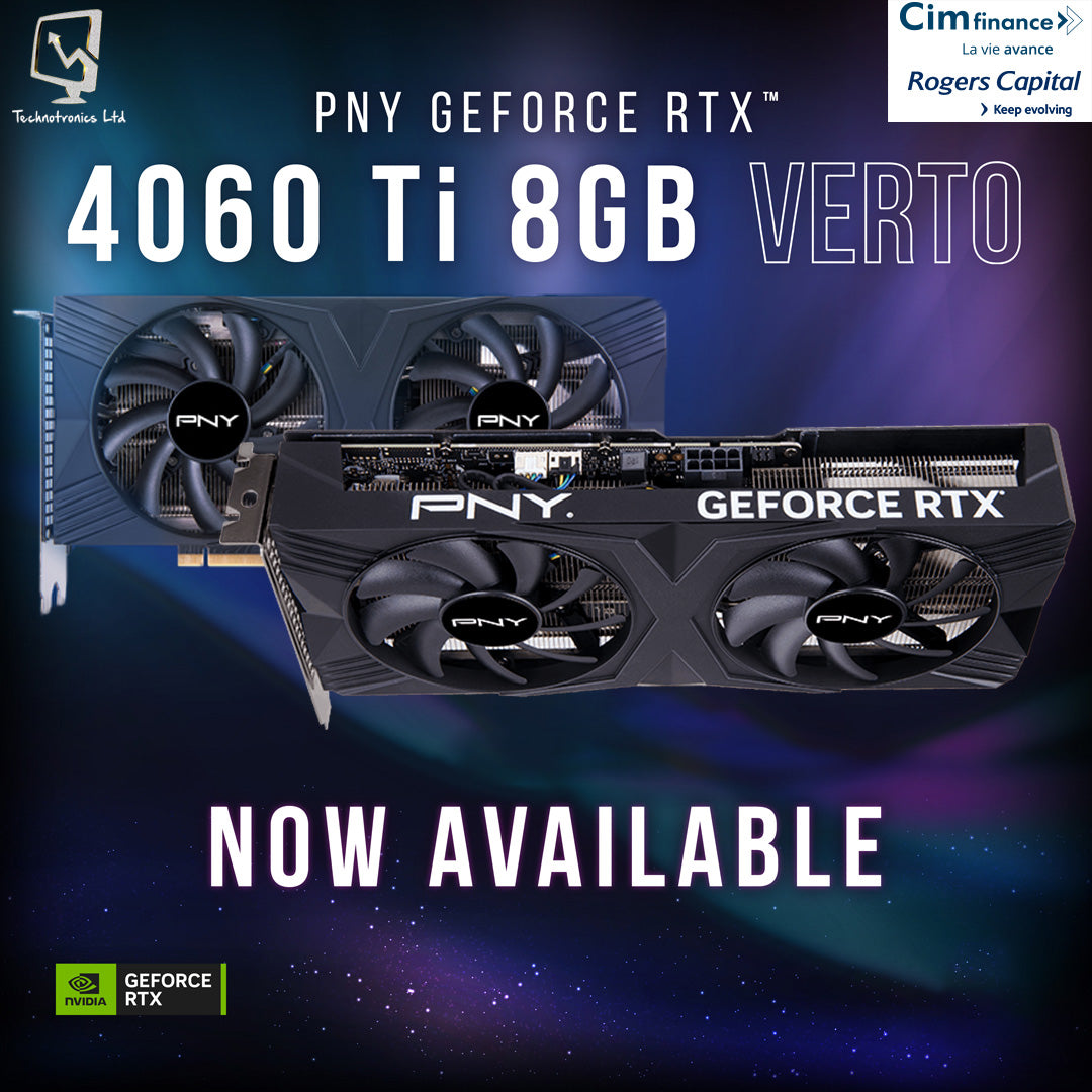 PNY GeForce RTX™ 4060 Ti 8GB VERTO™ Dual Fan DLSS 3