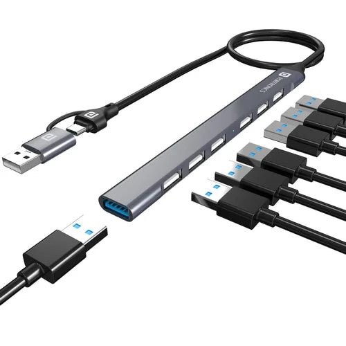 USB To Type-C HUB 7 Ports
