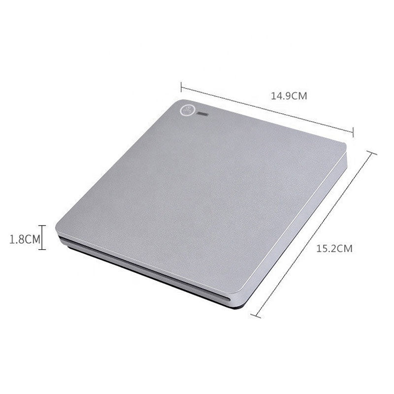External DVD Writer Drive USB Type C Superdrive with Touch Sensor