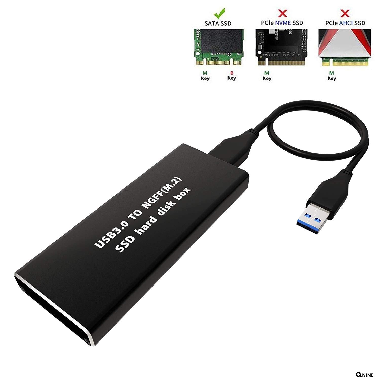 M2 SSD Case M.2 to USB3.0 Gen 1 SATA NGFF Hard Disk Enclosure Box