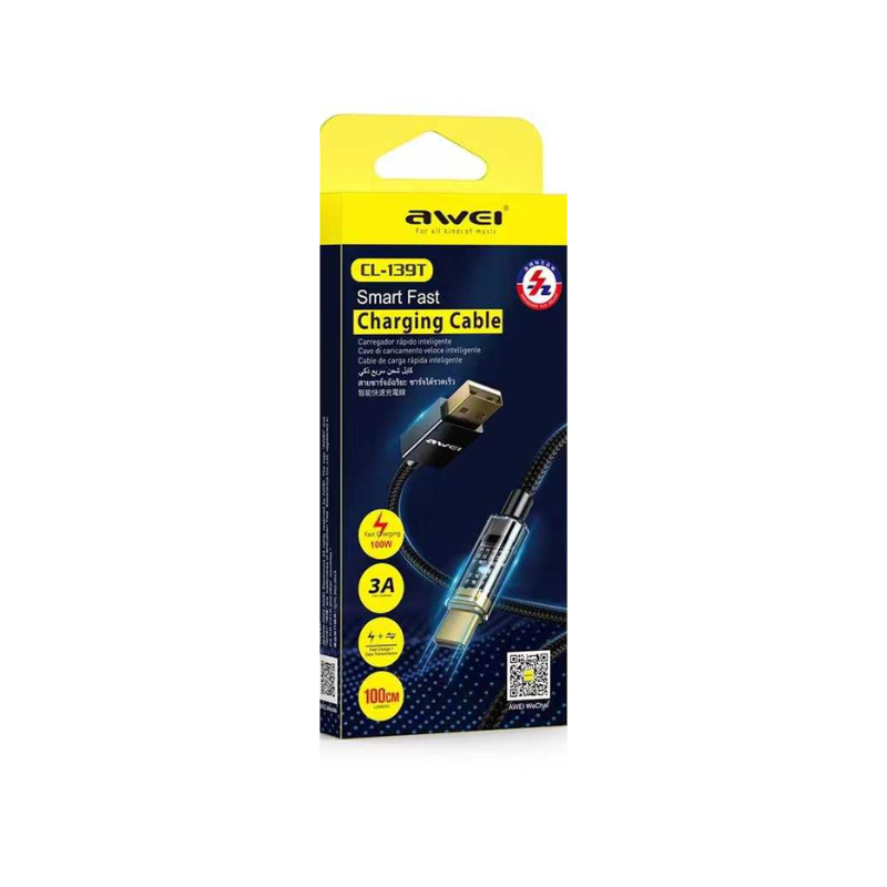 Awei SMART FAST CHARGING CABLE- Vehicle