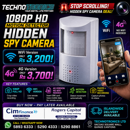 👀🔒 1080P HD Motion Detector Hidden Spy Camera