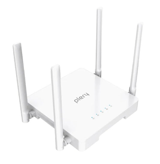 PLERY R605 4G LTE WiFi Router with Nano SIM Card Slot 300Mbps 4 External Antennas