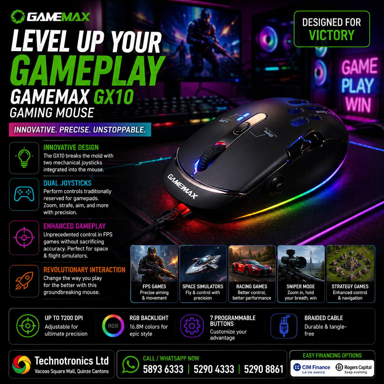 Gamemax Gaming Mouse  GX10