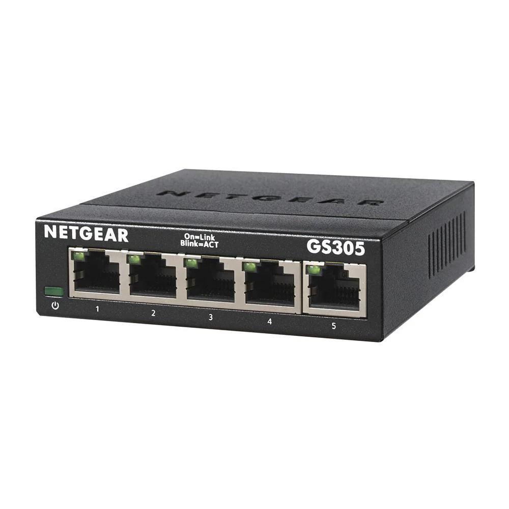NETGEAR GS305 5-Port Gigabit Ethernet Unmanaged Essentials Switch