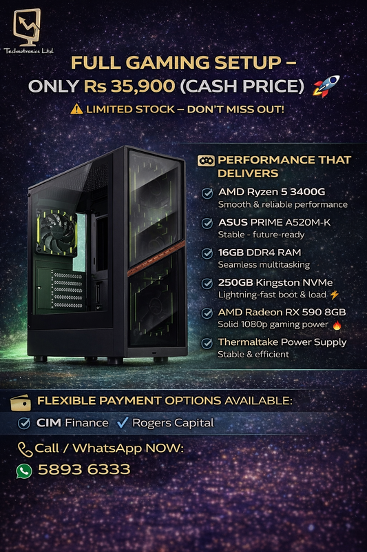 GameMax AERIS 330 MB FULL GAMING SETUP Tower