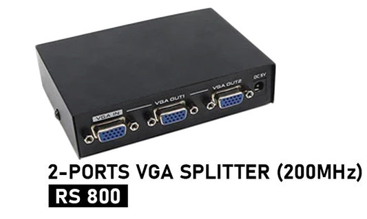 2-Ports VGA Splitter(200MHz) CABLE