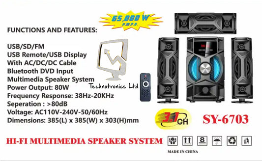 🔊🎶 3.1 H0me Subwoofer System