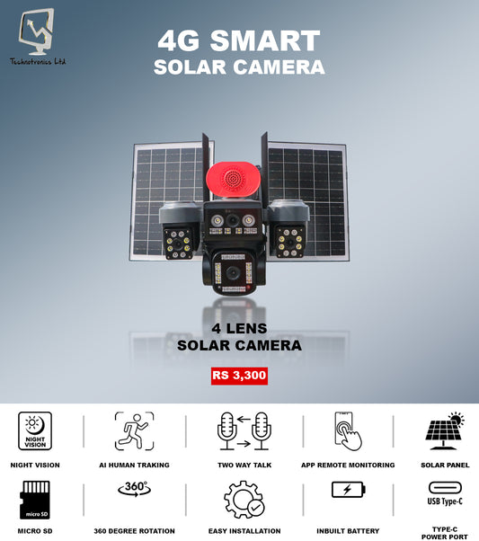Hieasy 4 Lens Solar Camera 4g