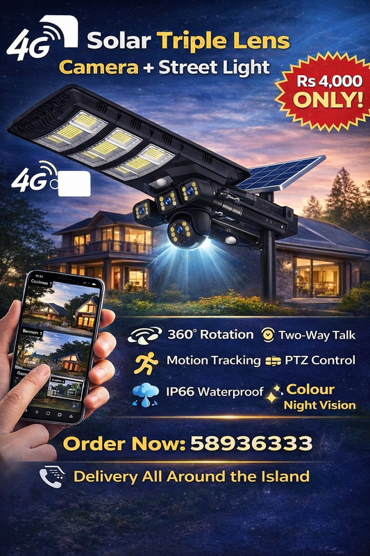 Outdoor Solar LAMP CCTV Camera 4G