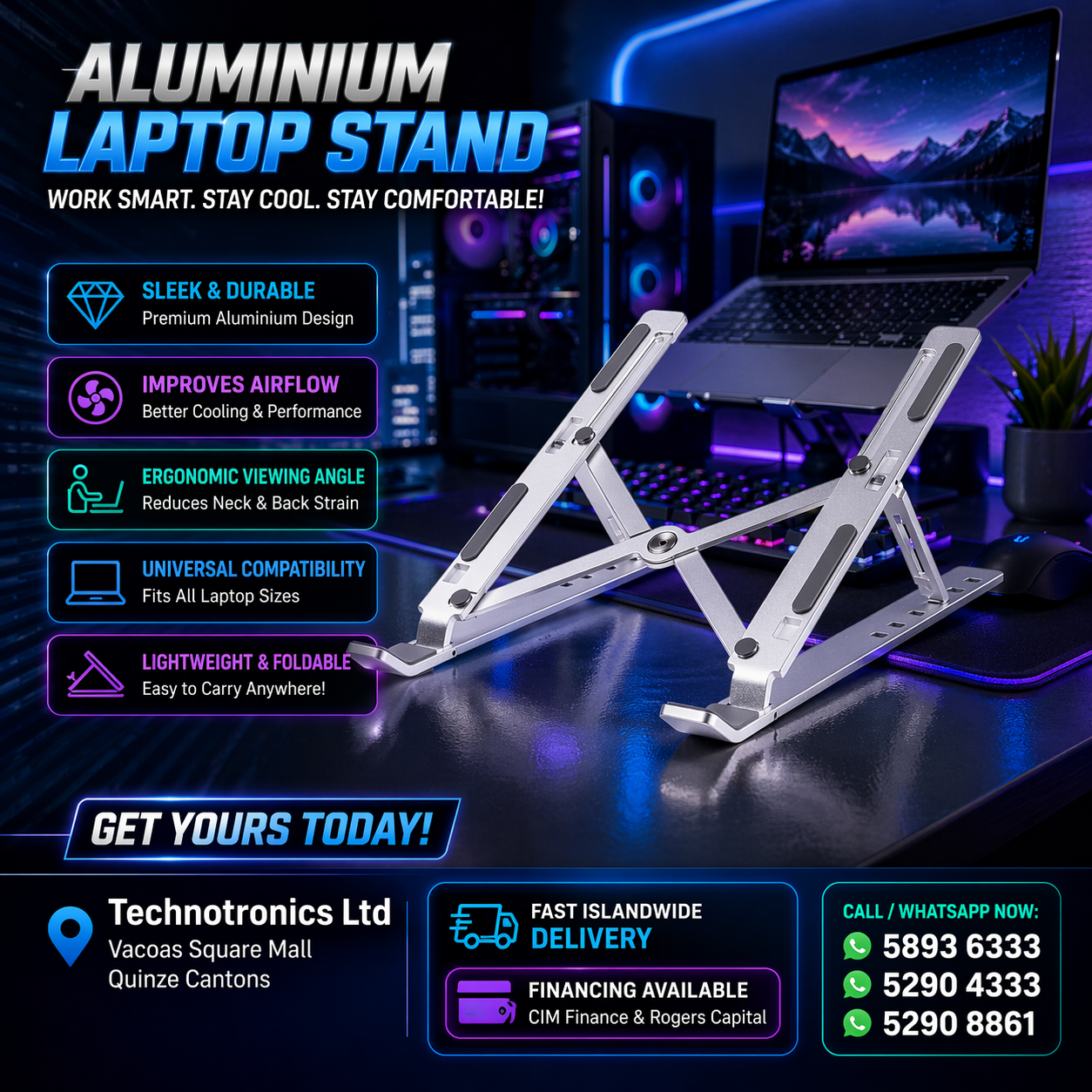 LAPTOP STAND Aluminium