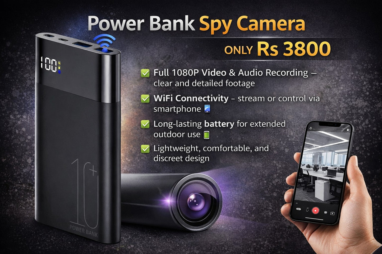POWER BANK SPY CAMERA