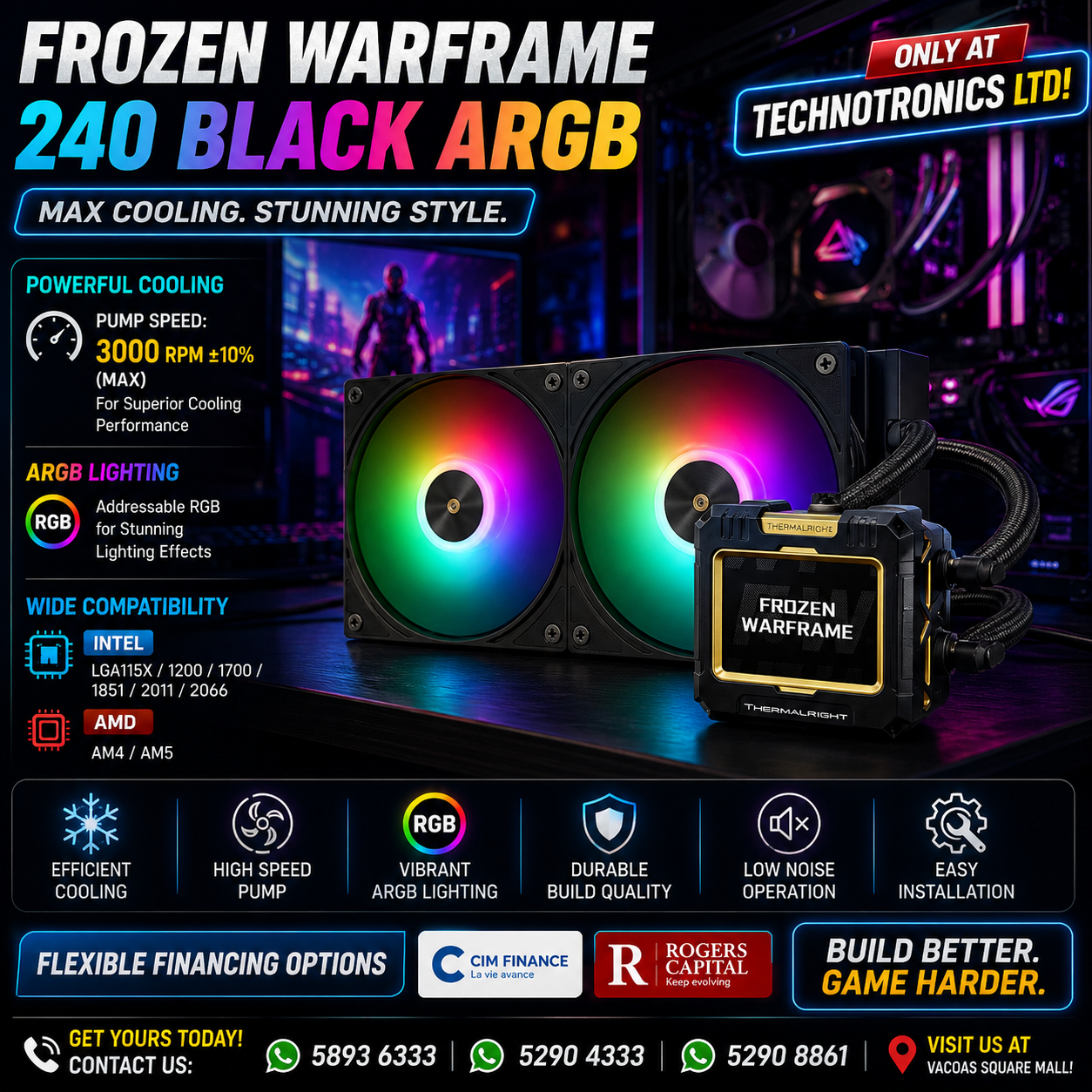 Frozen Warframe 240 BLACK ARGB
