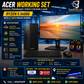 Complete Acer Set- Ryzen 5 3400G, 8GB RAm DDR4, 250 GB Nvme+ 27 Inch Screen FHD