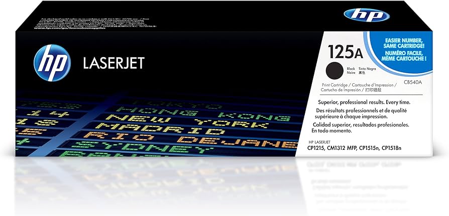 HP TONER CARTRIDGE BLACK 125A/ CB540A