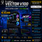 Lian Li Vector V100 Black Edition Gaming Set | Intel Ultra 5 225F CPU | 16GB DDR5 RAM | 500GB NVMe SSD | PNY RTX 5060 8GB