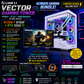 LIAN LI VECTOR GAMING SET – HIGH-END GAMING SETUP | AMD Ryzen 7 8700F |  RAM 16GB DDR5 | 500GB NVMe SSD | RTX 5060 Ti | FREE Racing Wheel!