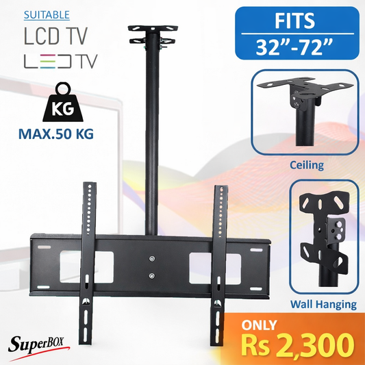 V-STAR Universal 32"-72" Adjustable Flat Panel Ceiling Type LCD LED TV Monitor Mount Bracket Model : D806