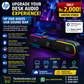 HP DHE-6002S Computer Speaker USB Sound Bar