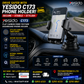 Source Yesido C173 Flat Carbon Fiber Texture Holder with Hollow Silicone Dashboard Using Phone Holder- Vehicle