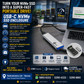 USB 3.1 Gen 2 Type-C to M.2 PCIe SSD NVMe Enclosure