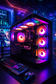 Cooler Master Elite 600 Gaming Tower | Processor: AMD Ryzen 7 8700F | RAM: 16GB DDR5 | Storage: 500GB NVMe SSD | Graphics Card: PNY RTX 5060 Ti