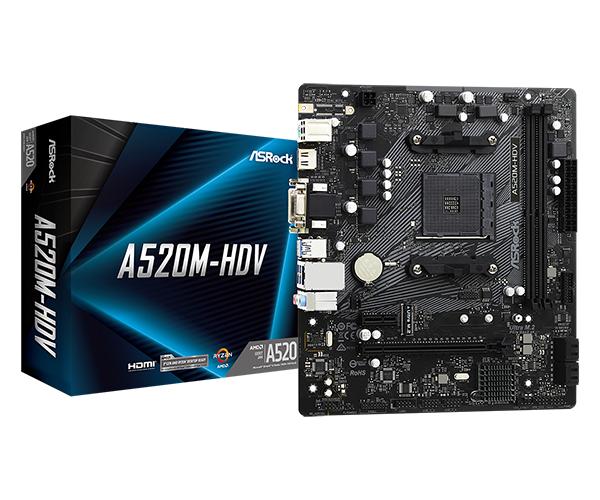 AMD AM4 A520/2DDR4/4SATA3