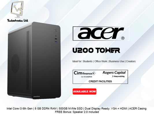 CORE I3 6TH GEN, 8 GB RAM DDR4, 500 GB NVME