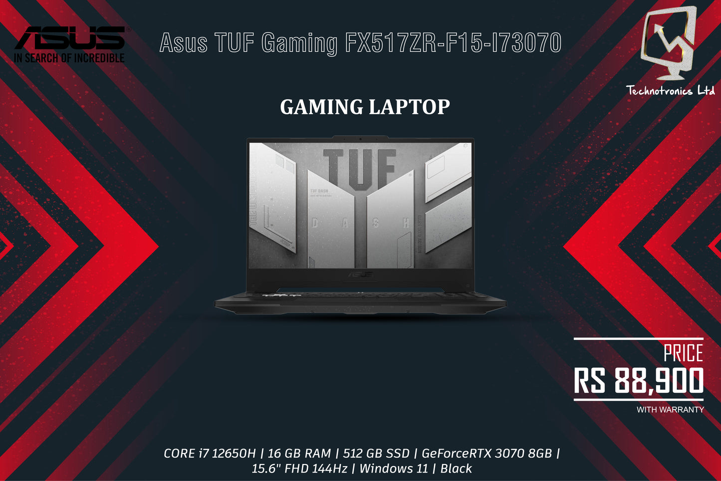 Asus TUF Gaming FX517ZR-F15-I73070