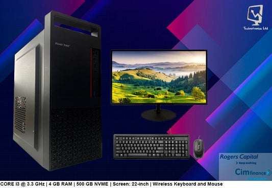 Basic Set | Core I3 | 4 GB Ram | 500 GB NVMe