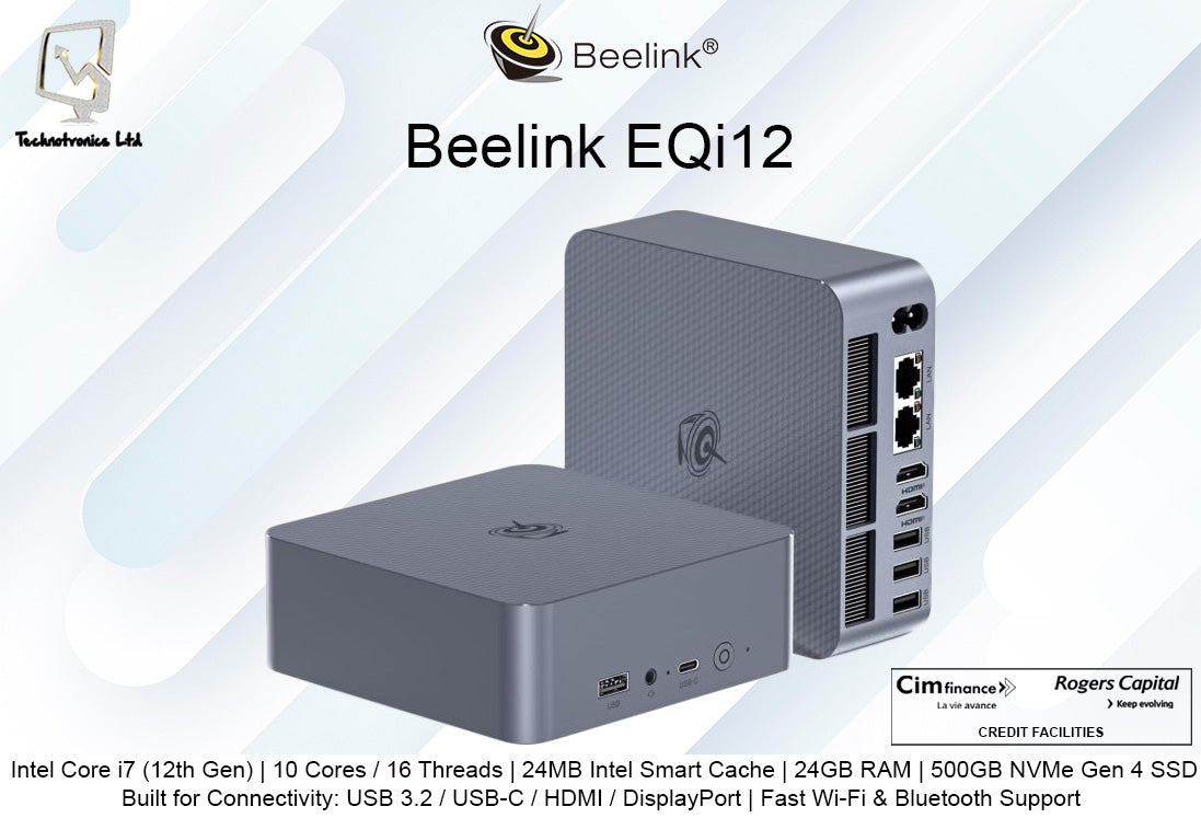 Beelink EQi12 |  Intel Core i7 (12th Gen) | 24GB RAM | 500GB NVMe Gen 4 SSD