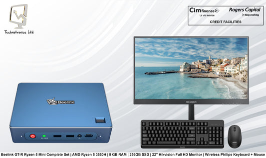 Beelink GT-R Ryzen 5 Mini Complete Set | AMD Ryzen 5 3550H | 8GB RAM | 256GB SSD
