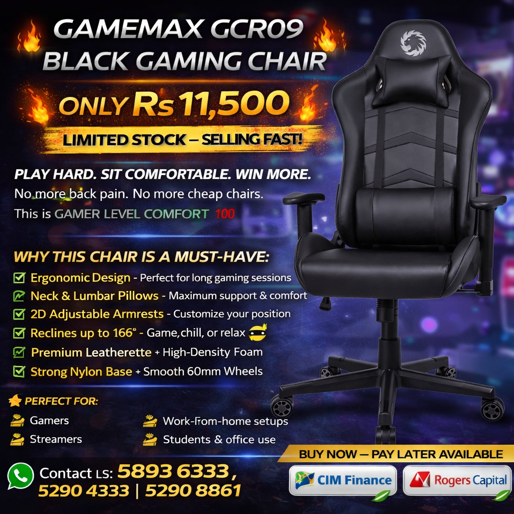 Gamemax GCR09 Black Gaming Chair