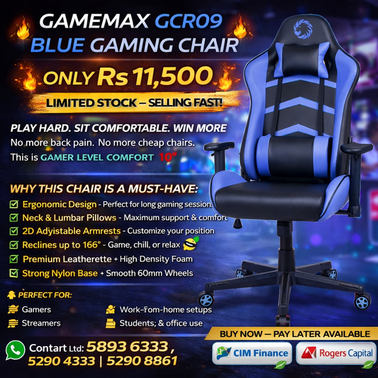 Gamemax GCR09 Blue Gaming Chair