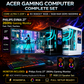 ACER GAMING COMPLETE SET (BLACK / WHITE) | CPU: Intel Core Ultra 5 225F | 16GB DDR5 @ 5600MHz | 500GB NVMe Gen 4 | ASRock RX 9060XT 16GB
