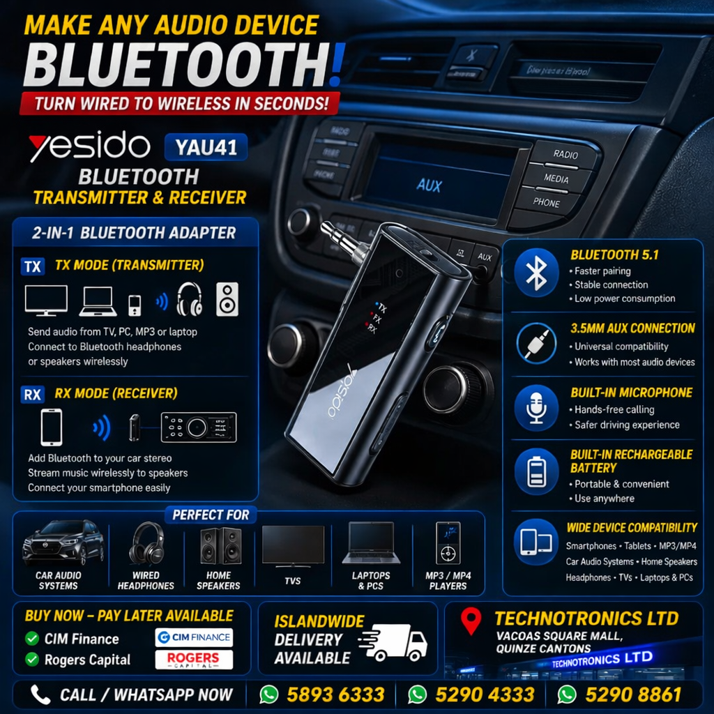 Yesido YAU41 Bluetooth Transmitter & Receiver