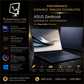 ASUS Zenbook UX3405CA-OU93210S5X | Processor: Intel®️ Core™️ Ultra 9 285H | Memory: 32GB LPDDR5x RAM | Storage: 1TB M.2 NVMe