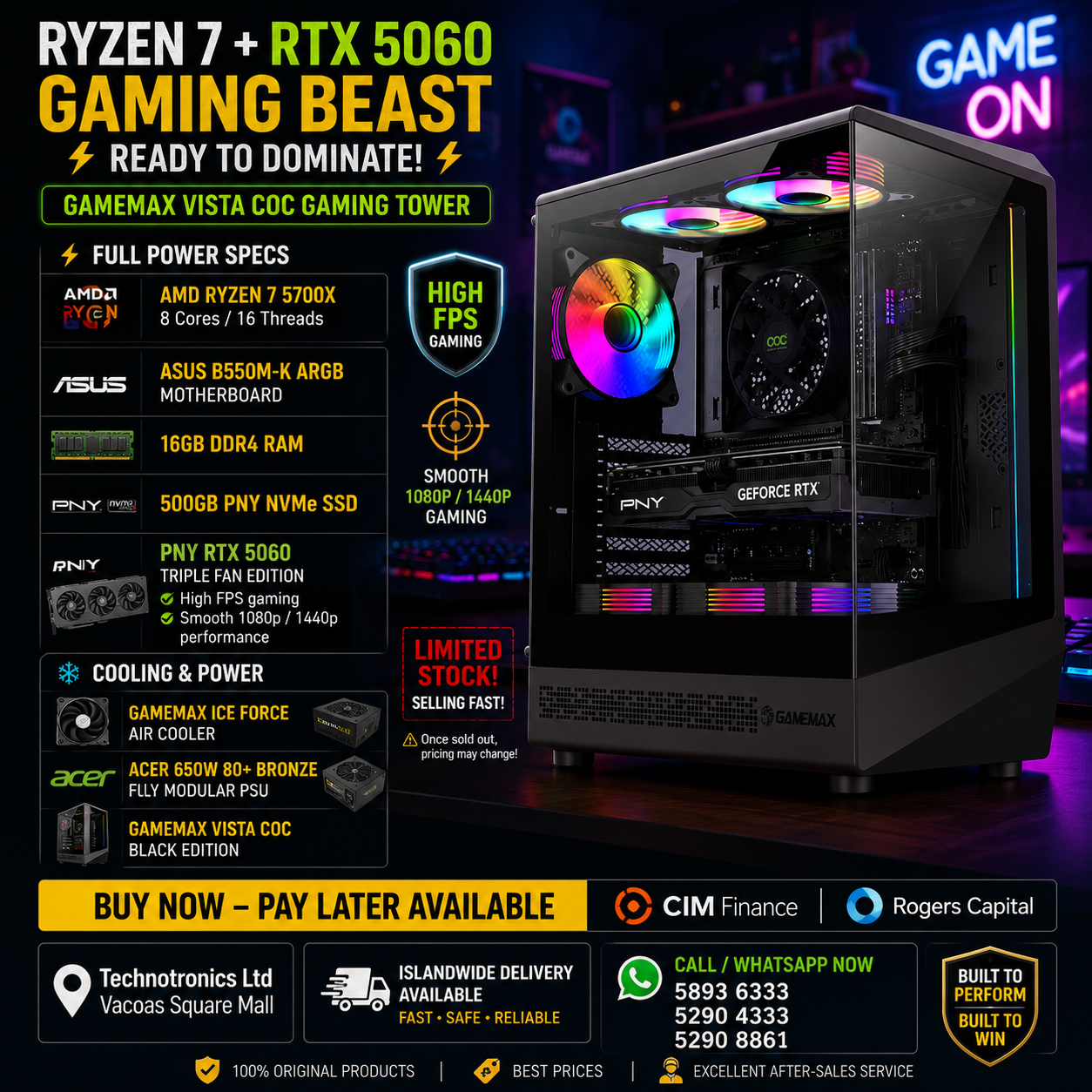 GAMEMAX Vista COC Gaming Tower