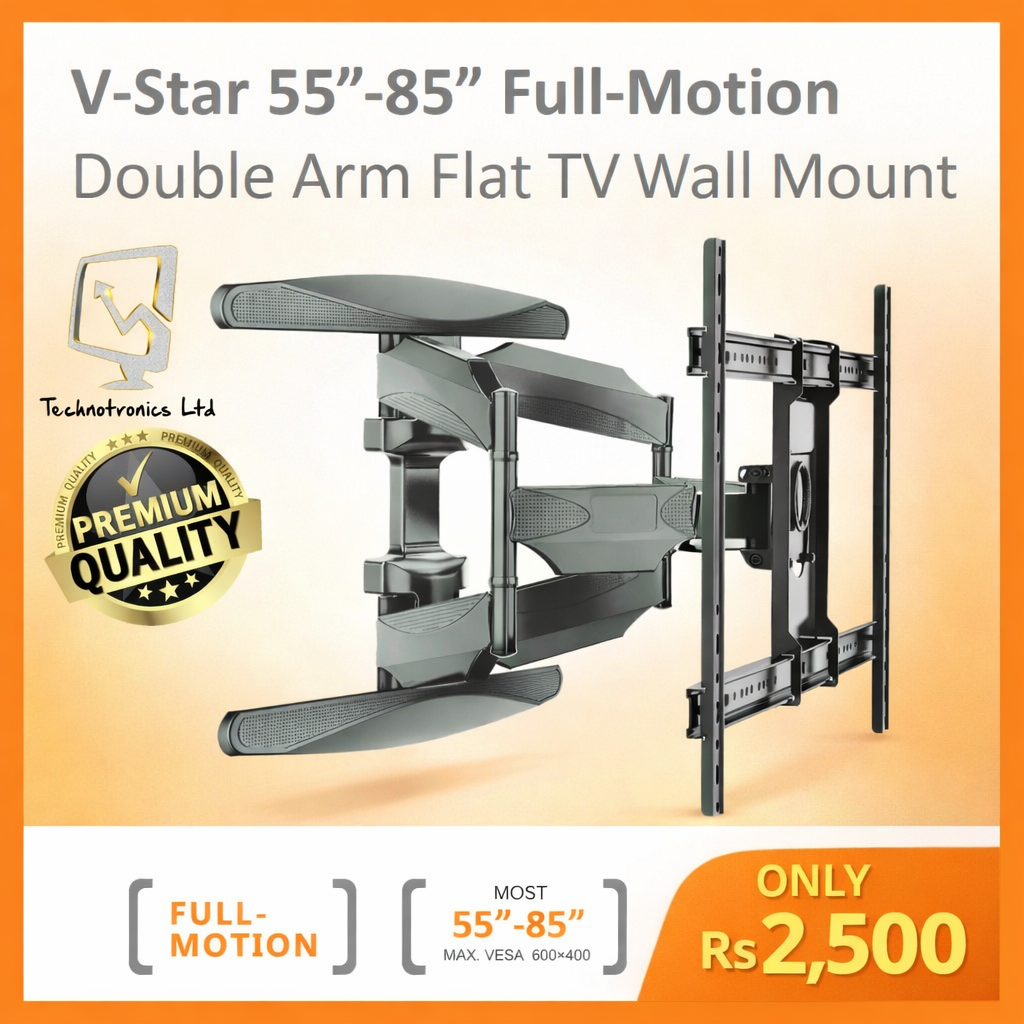 📺💪 Heavy Duty TV Stand - V-STAR S65 for TVs 55" - 85" 💼🖥️