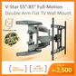 📺💪 Heavy Duty TV Stand - V-STAR S65 for TVs 55" - 85" 💼🖥️