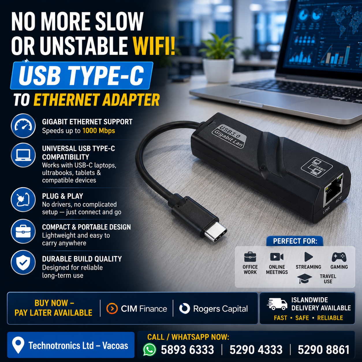 Type-C to Lan