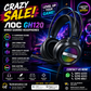 AOC GH120 Wired Gaming Headphones Black USB Jack RGB Phantom 7.1 Channel Glow