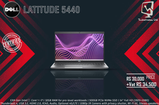 Renewed Dell Latitude 5440 | 13th Gen Core i7 vPro | 32GB RAM | 500GB NVMe SSD
