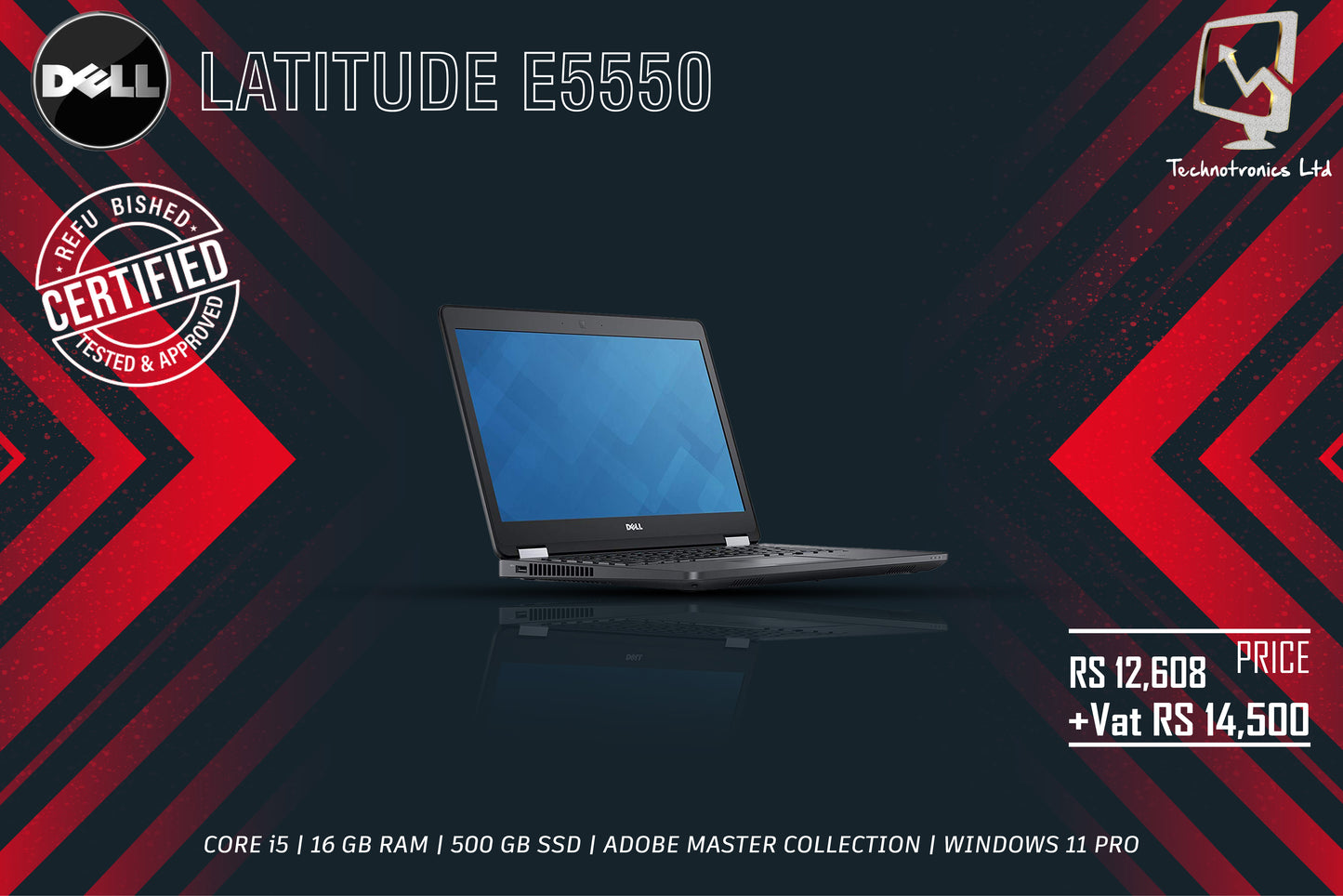 DELL LATITUDE E5550 | CORE i5 | 12 GB RAM | 480 GB SSD