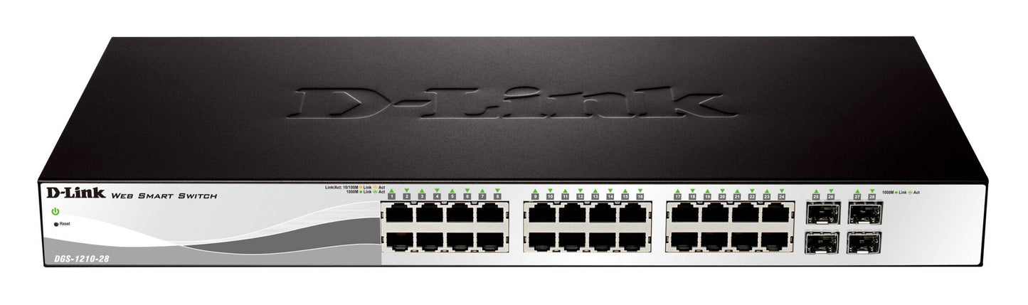 D-Link DGS-1210-28 24-Port 10/100/1000Base-Twi 4 Combo 1000BaseT/SFP ports Smart Switch