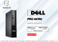 Dell Pro Micro | Processor: Ultra 5 235T vPro | Ram: 16GB | Storage: 512 GB SSD