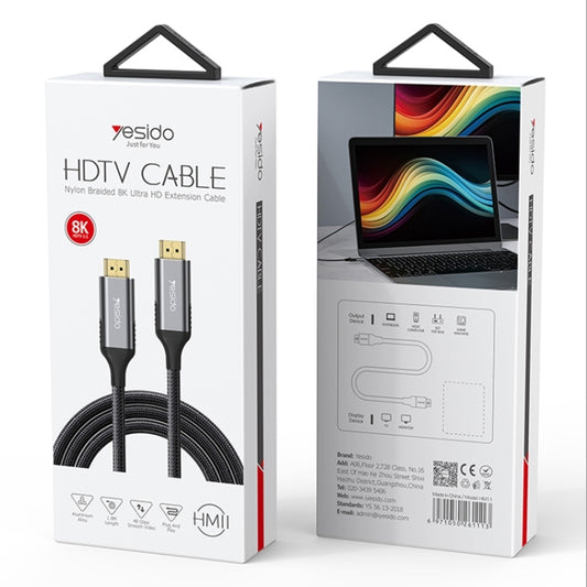 Yesido HM11 1.8m HDMI Male to HDMI Male 8K UHD