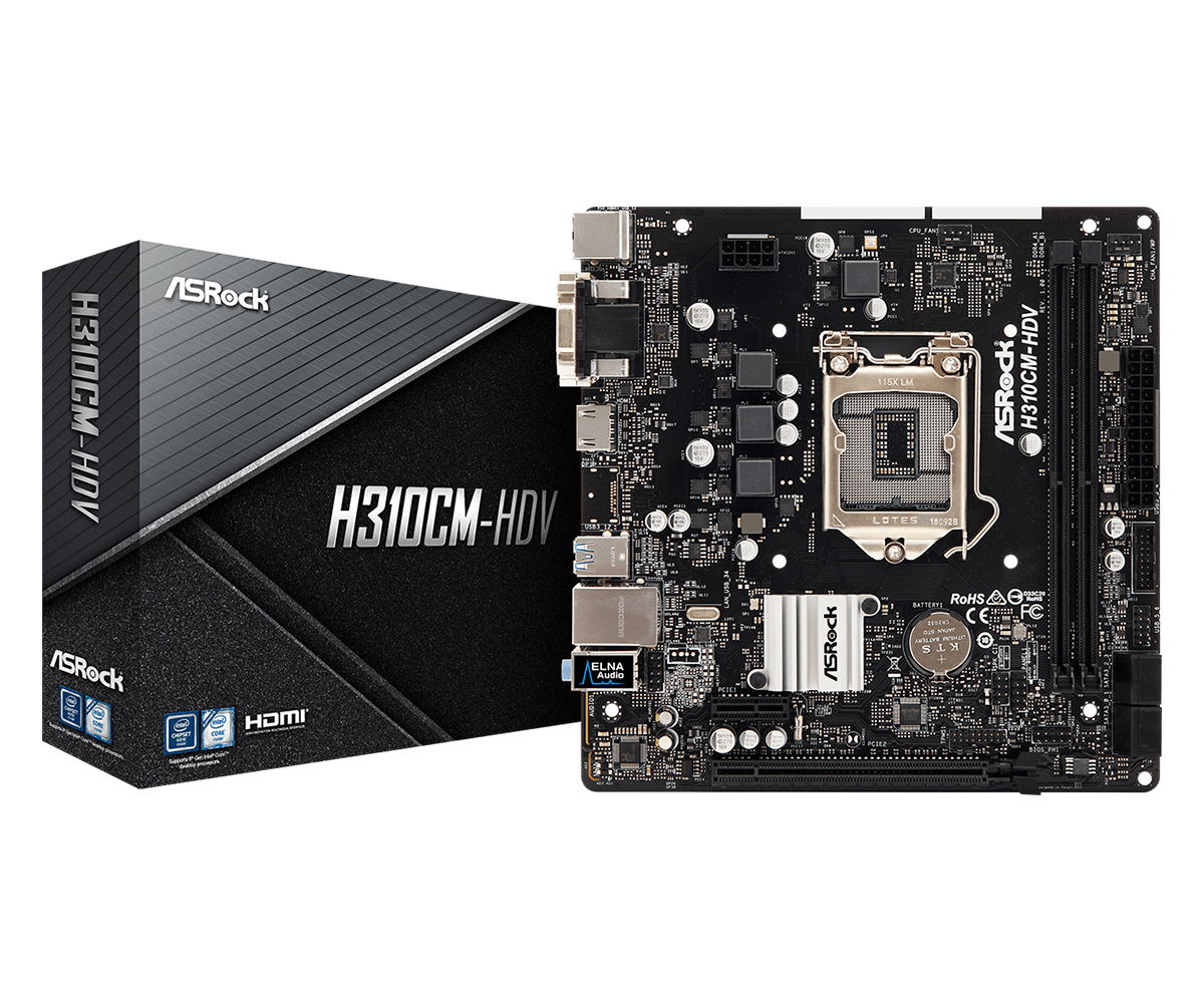 Asrock H310CM-HDV Motherboard